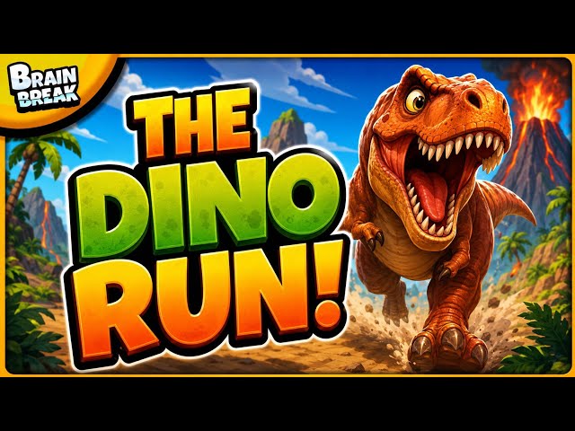 Brain Break – DINO RUN! 🦖 Brain Break for Kids