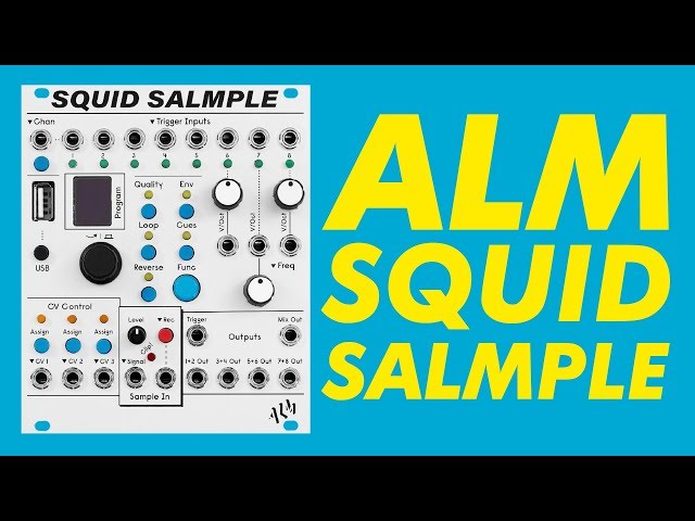 ALM Busy Circuits Squid Salmple // Fast & powerful 8 channel audio and CV sampler in Eurorack