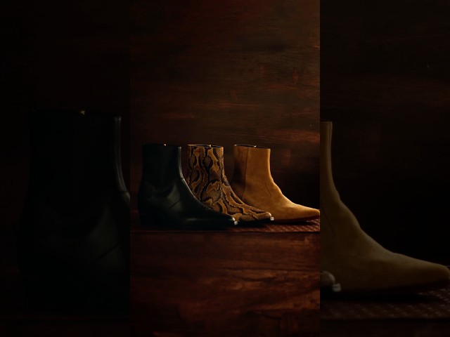 Crafted in Italy, with references to the eternal allure of Hollywood. The AMIRI Ryder Boot.