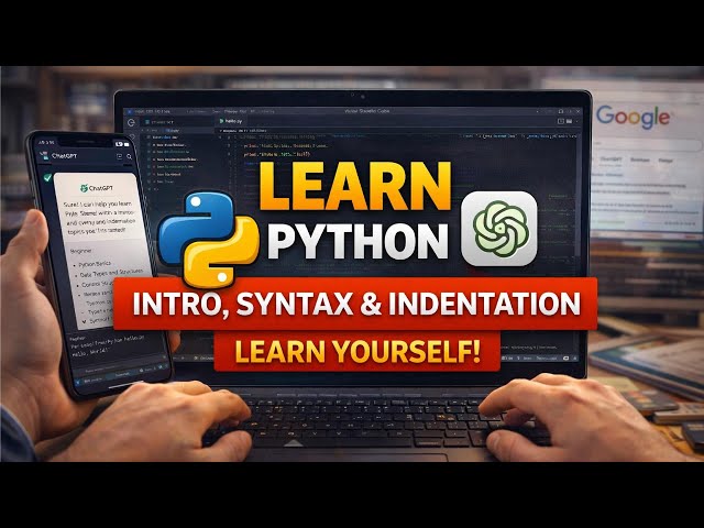 Python Introduction, Syntax & Indentation | Python for Beginners | Learn step-by-Step using Google