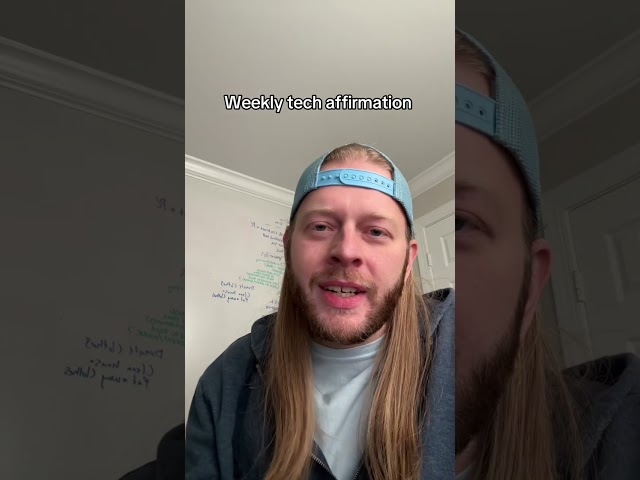 Weekly tech affirmation #softwareengineer #tech #coding