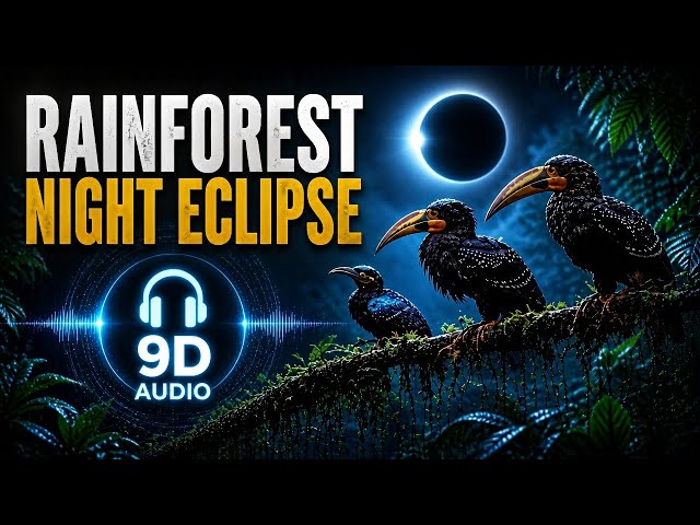 Rainforest Nocturnal Hornbill Calls in 3D Audio | Khao Yai