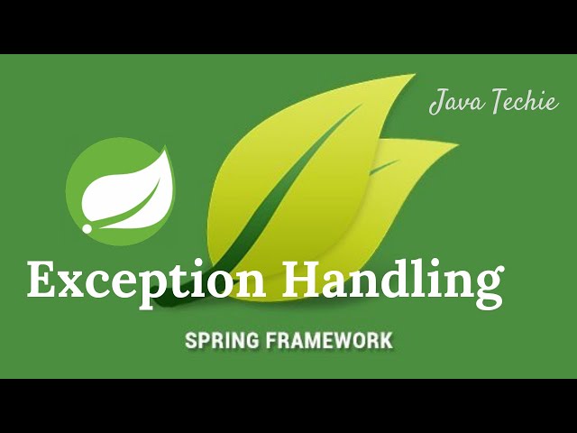 Spring MVC Exception Handling