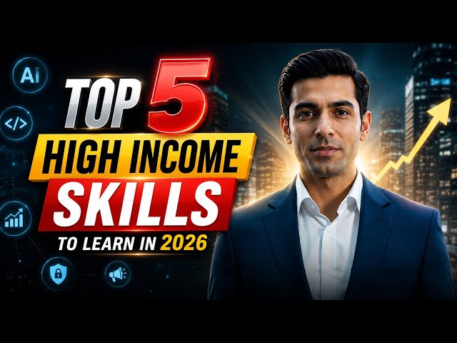 Top 5 High-Income Skills to Learn in 2026 🚀 | Skills That Can Shape Your Future #AI #Skills