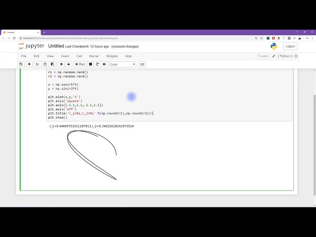 Using trigonometry (sine and cosine) to make art in Python