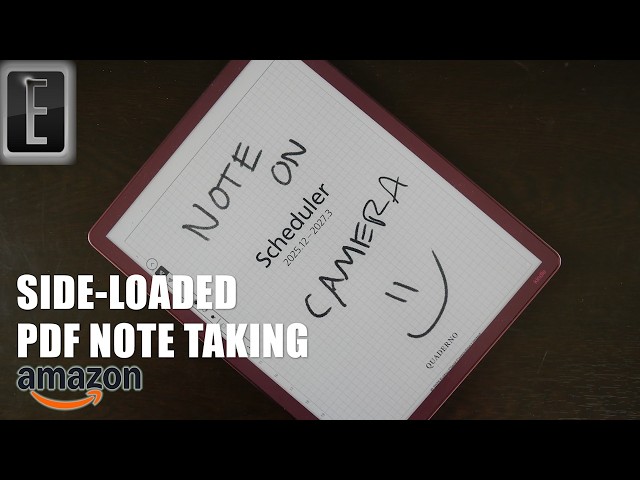 Kindle Scribe 2026 Can Take Notes on Sideloaded PDF's