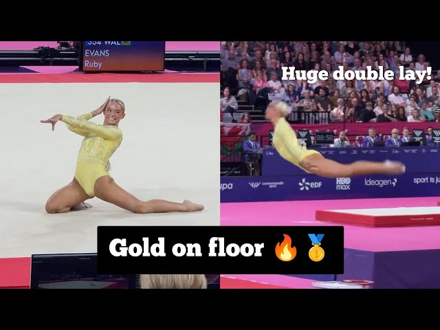 Welsh gymnast Ruby Evans with GOLD 🥇 - 13,500 Floor - Commonwealth Games 2026