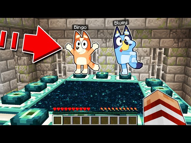 BLUEY Y BINGO SE PASAN MINECRAFT POR MI