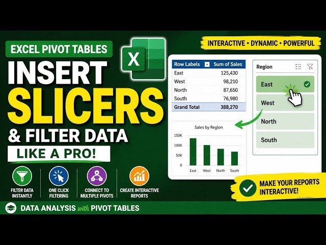 Create Interactive Excel Reports with Pivot Table Slicers