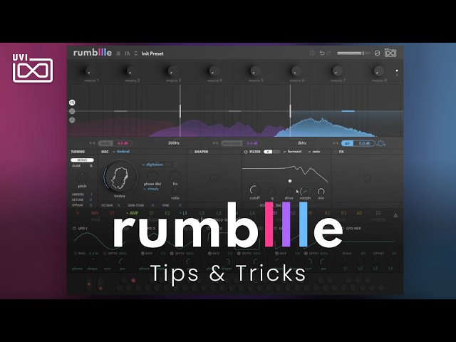 UVI Rumble | Tips & Tricks
