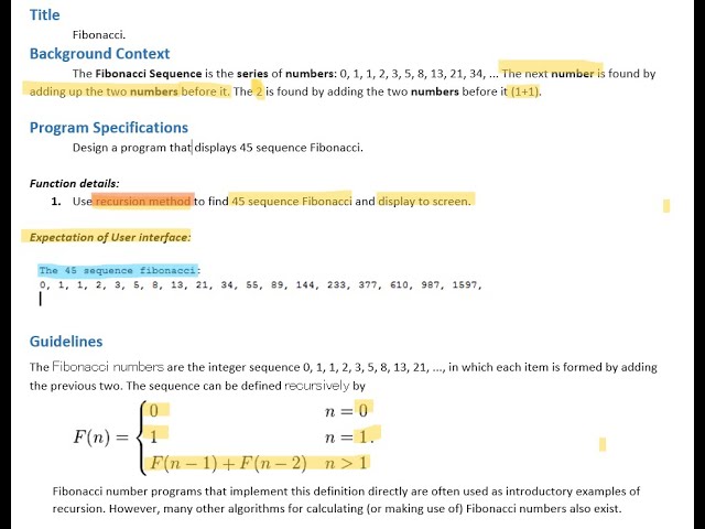 Fibonacci- OOP with Java Lab - LAB211 - Phong