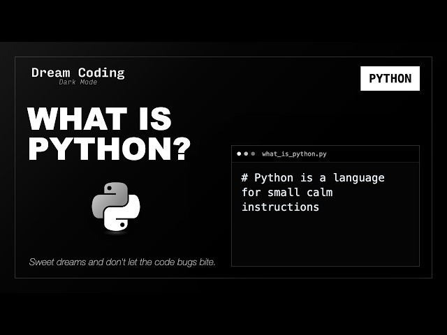 What is Python? | Python Syntax to Fall Asleep To