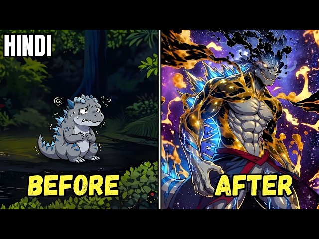 Reborn As A GODZILLA With An EVOLUTION SYSTEM | Manhwa in Hindi