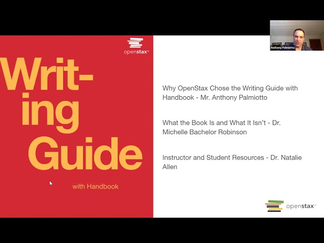 Introducing OpenStax's new first-year writing and composition textbook: Writing Guide with Handbook
