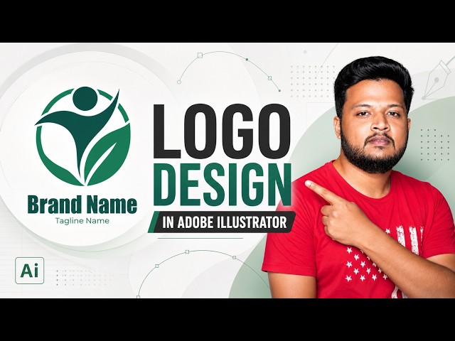 How to Design a Professional Logo in Adobe Illustrator | Logo Design Tutorial for Beginners