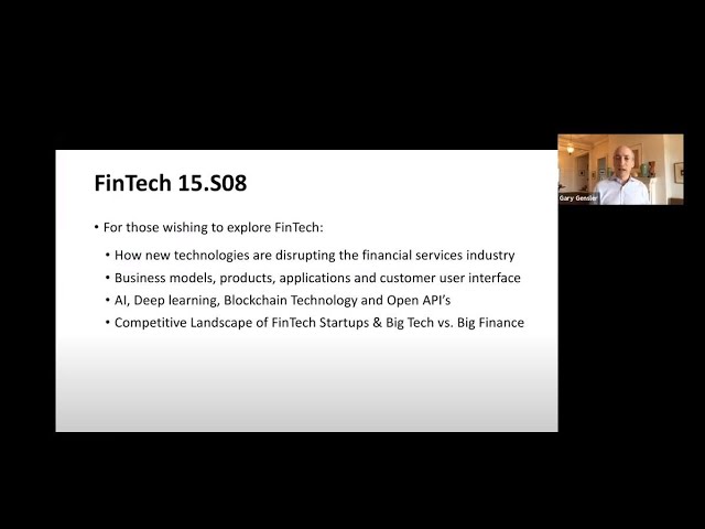 Class 1: Intro and Key Technological Trends Affecting Financial Services