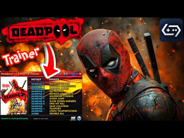Deadpool (PC) Trainer | How To Enable Trainer On Gamehub (Windows) Emulator Android