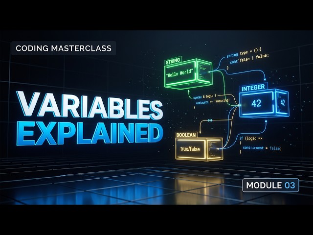 Computer Programming for Beginners: Variables & Data Types | Module 03 💻