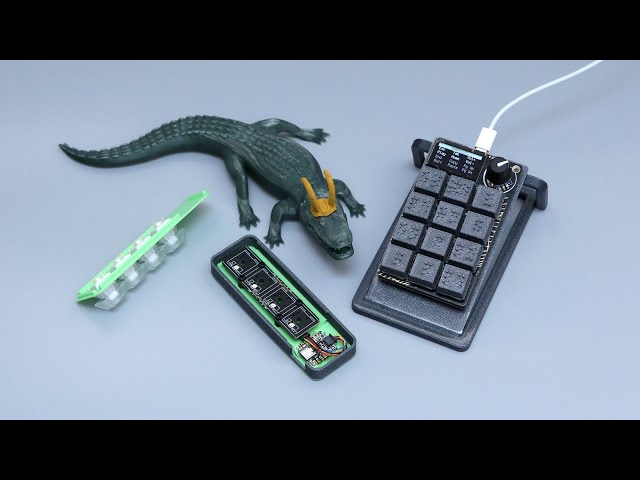 3D Hangouts – Braille Keycaps, Emoji Keypad and Alligator Loki