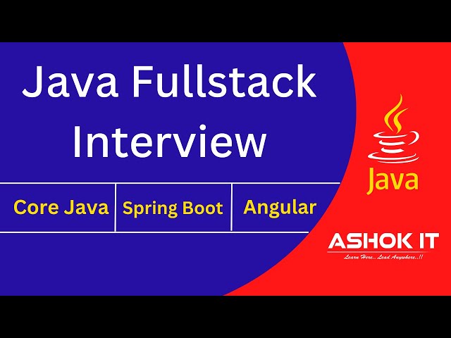 Java Fullstack Interview : Technical Round
