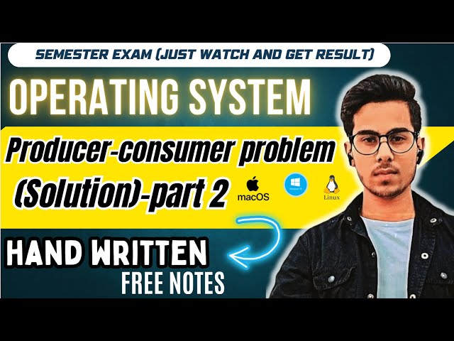 Producer Consumer Problem in Operating System | Easy Explanation with Code & Real-Life Example
