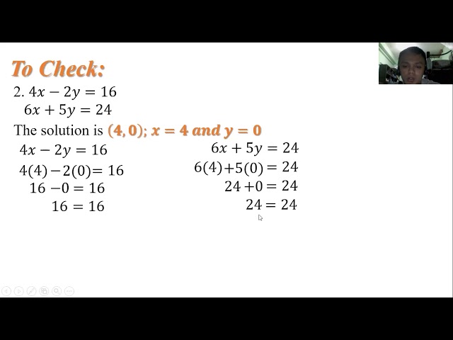 10 2 Solving Linear Equation by Comparison Method Math 8