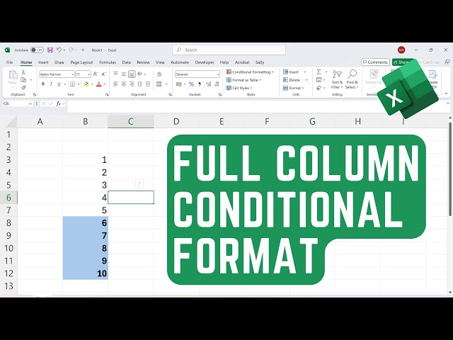 How to Apply Conditional Formatting to a Full Column in Excel | Easy Tutorial