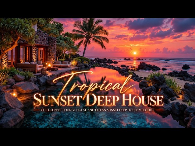 Tropical Sunset Deep House | Chill Sunset Lounge House And Ocean Sunset Deep House Melodies