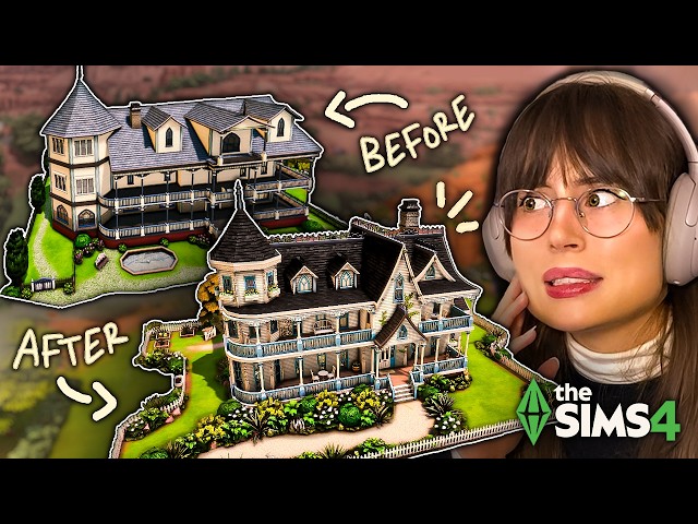 I Tried to Renovate The Weirdest House in The Sims 4