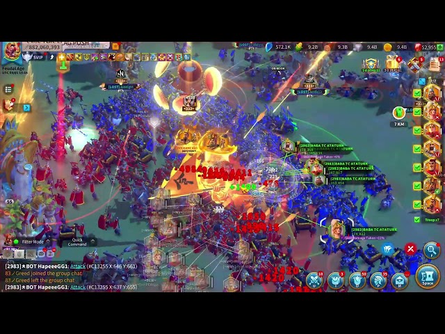 BABA TC ATATURK - OPEN FIELD FIGHT, SWARMING CITY : Rise of Kingdoms