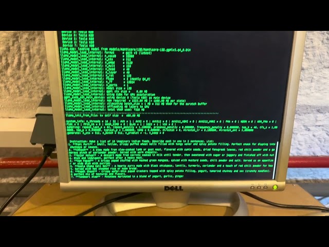 Custom server Tesla K80 running an LLM