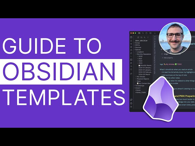 How to create a template in Obsidian (Beginner's Tutorial)