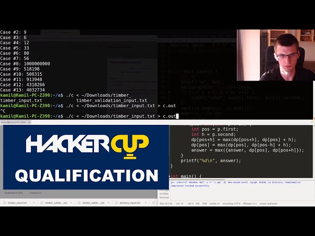 Facebook Hacker Cup 2020 Qual' (2nd place)