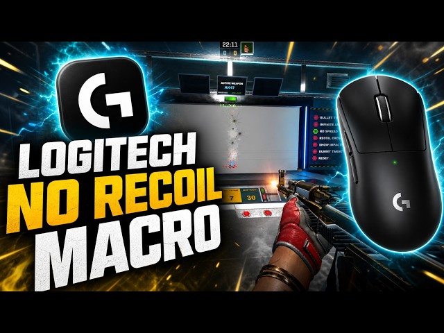 CS2 NO RECOIL MACRO Tutorial | Logitech G HUB Setup
