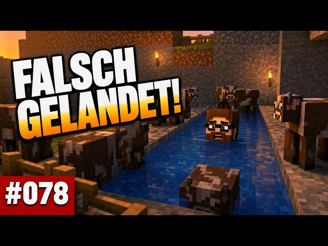 Kuhfarm geht in Betrieb – mit Wasserärger🐄 | Minecraft Let's Play #078