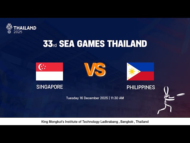Philippines vs Singapore - SEA Games 2025 Round Robin Game
