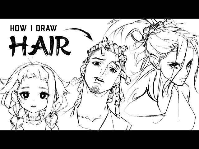 How to Draw Hair For Beginners - BNG Studio