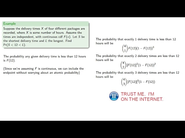 Probabilities of Extremes
