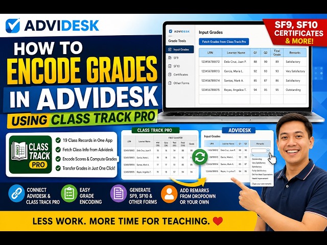 How to Encode Grades in Advidesk Using Class Track Pro