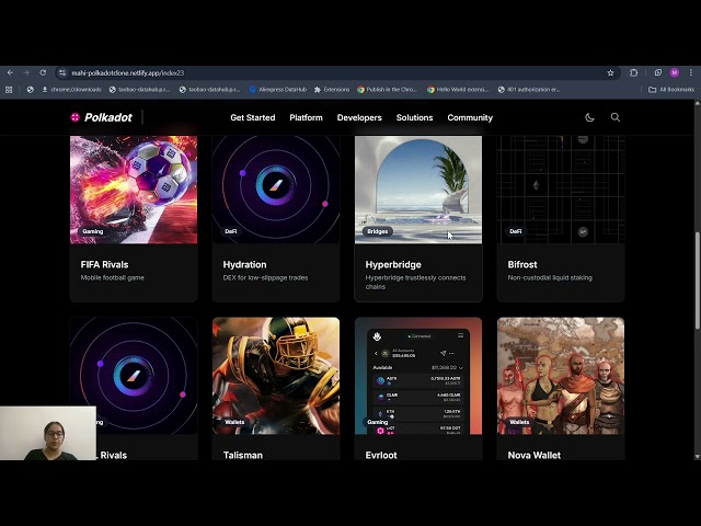 Polkadot Official Website Clone using HTML and CSS