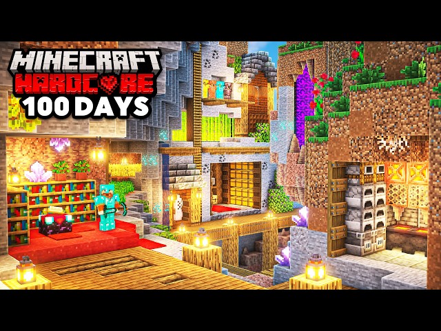 I Survived 100 Days in a RAVINE in Minecraft Hardcore