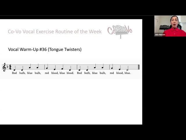 Vocal Warm-Up for Classical Singers | Tongue Twisters | Co-Vo Routine #36