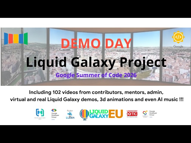 DEMO DAY at the Liquid Galaxy Project for Google Summer of Code 2026, 10 AI & Flutter based GEO apps