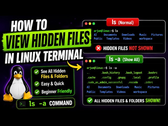How to View Hidden Files in Linux Terminal