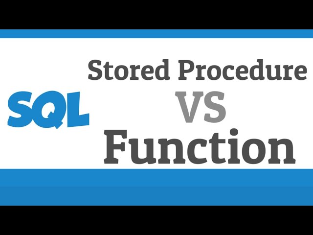 DIFFERENCE BETWEEN STORED PROCEDURES AND FUNCTIONS IN SQL | SQL Interview Question | IQBees