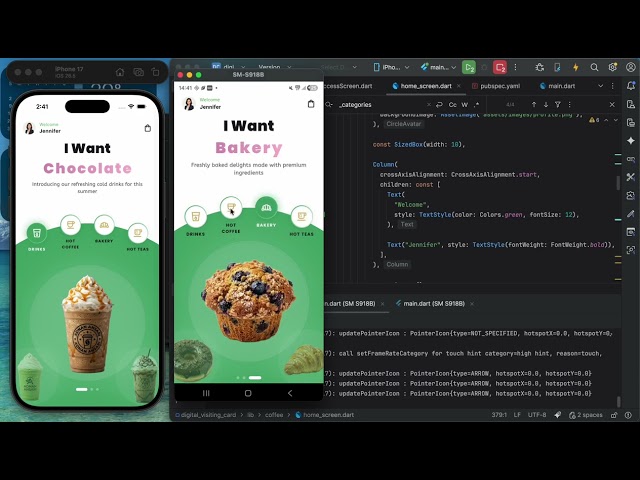 Flutter Coffee App UI Design | Premium Mobile App UI | Flutter Animation Project 2026