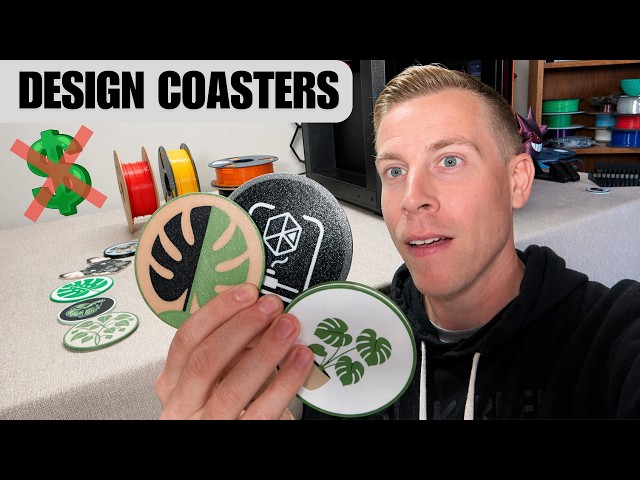 How to Create Custom Coasters to 3D Print for FREE!