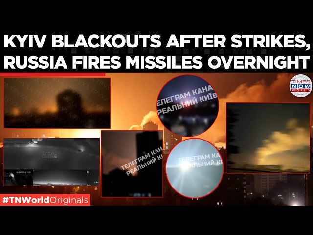 Kyiv Under Heavy Fire: Russia Launches Overnight Missile Assault, Buildings Collapse
