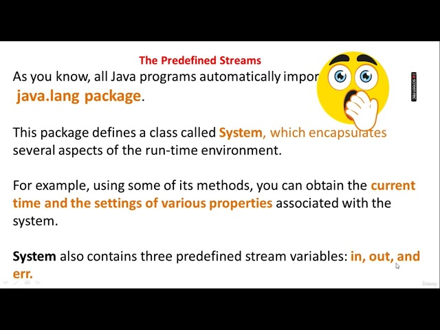 Input Output in Java theory part1