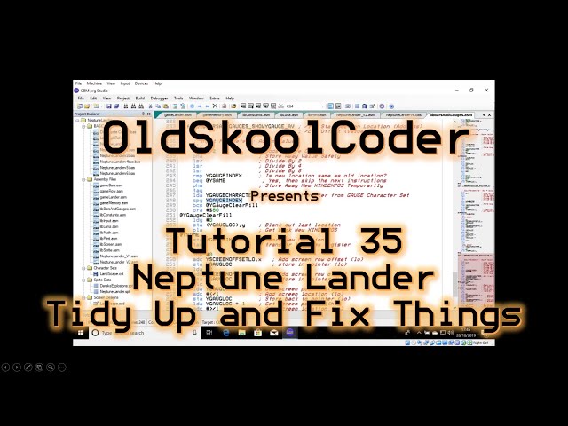 Tutorial 35.21 - Tidy Up and Fix Things